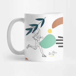 Running with your dog Mug